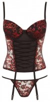 Śliczny sex gorset fiszbiny + stringi Cottelli 85C/L
