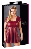 Bordowa rozkloszowana sukienka bdsm Cottelli 2XL