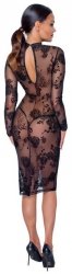 Dress flock print L