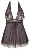 Erotyczna koszulka babydoll dziurki na piersi Cottelli 3XL