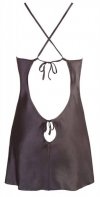 Satynowa sexy koszlka babydoll czarna Cottelli L