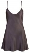 Satynowa sexy koszlka babydoll czarna Cottelli XL