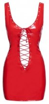 Vinyl dress red M