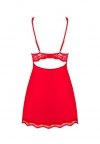 Obsessive koszulka nocna Luvae babydoll i stringi czerwona  S/M