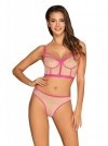 Obsessive Nudelia top i figi różowe  S/M