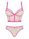 Obsessive Nudelia top i figi różowe  S/M