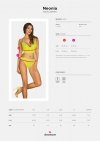 Obsessive Neonia top i figi żółty  S/M