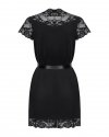 Obsessive 810-PEI-1 szlafrok czarny L/XL