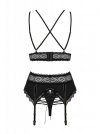 Obsessive Lolitte komplet 3-częściowy czarny L/XL