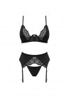 Obsessive Bellastia sexy komplet 3-częściowy XS/S
