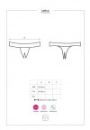 Obsessive Letica stringi otwarte czarne L/XL