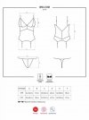 Obsessive 810-COR-2 gorset i stringi biały L/XL