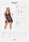 Obsessive koszulka nocna Yassmyne babydoll i stringi  S/M