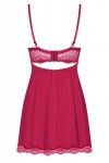 Obsessive koszulka nocna Rosalyne babydoll i stringi czerwona  S/M