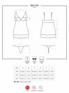 Obsessive 853-CHE-3 koszulka i stringi czerwona  S/M