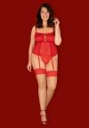 Obsessive Blossmina gorset i stringi 6XL/7XL