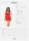 Obsessive Blossmina koszulka i stringi  4XL/5XL