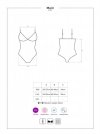 Obsessive kostium Maid body niebieskie sprzątaczka S/M