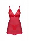 Obsessive Chilisa czerwone babydoll i stringi XL/2XL