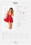 Obsessive Elianes babydoll i stringi czerwone M/L