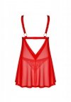 Obsessive Elianes babydoll i stringi czerwone XL/2XL