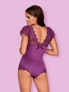 Obsessive Moketta body fioletowe L/XL