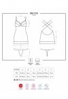Obsessive 860-CHE-1 koszulka i stringi czarna  M/L