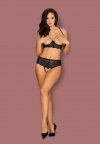 Obsessive Pearlove komplet 2-częściowy czarny M/L