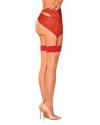 Obsessive S814 pończochy czerwone  S/M