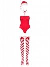 Strój Mikołajki Obsessive Kissmas body czerwone L/XL