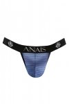 Seksowne granatowe męskie majtki jockstrapy odkryte Naval jock strap M