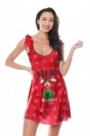Damska halka koszulka Aster Chemise X-mas z reniferem czerwona XXL/XXXL