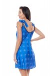 Damska halka koszulka Aster Chemise X-mas z reniferem niebieska XXL/XXXL