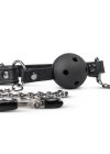Knebel Open Ball Gag With Nipple Clamps