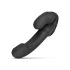 Dopochwowy Strapon podwójne dildo dla lesbijek czarny penis 22 cm