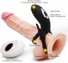 Adjustable double cock ring with remote