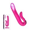 Wibrator damski Deluxe Twirling Vibrating Thruster RED