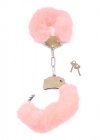 Kajdanki fetish boss series- furry cuffs light pink