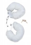 Kajdanki fetish boss series- furry cuffs white