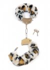 Kajdanki fetish boss series furry cuffs leopard