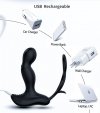 Wibrator silicone massager 7 function and heating function, black