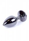 Korek analny z kryształem Jewellery Dark Silver PLUG- Purple