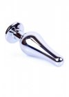 Korek analny z kryształem Jewellery Silver BUTT PLUG- Light Blue