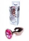 Korek analny z diamentem Jewellery Red Gold PLUG- Pink