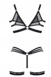 Bielizna LadyX Adora XXL  - biustonosz, stringi, podwiązki