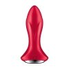 Rotacyjny korek analny z aplikacją Satisfyer Rotator Plug 1 czerwony