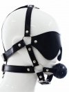 Maska na twarz i knebel do ust eye mask with ball gag