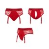 Strapon Harness Lingerie Diva - M - red