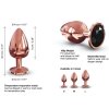 Elegancki korek anany wtyczka z diamentem L
