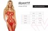Bodystocking czerwony underboob  6771 S/M
